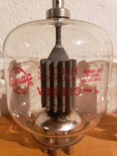 Eimac 1000h tube triode nos - 3-1000h,